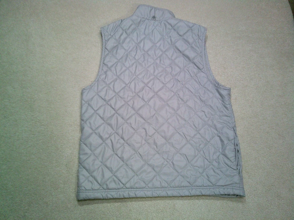 Chaleco Acolchado Adidas De Colección Para Hombre Pequeño Gris Reversible Foto 2 de 4