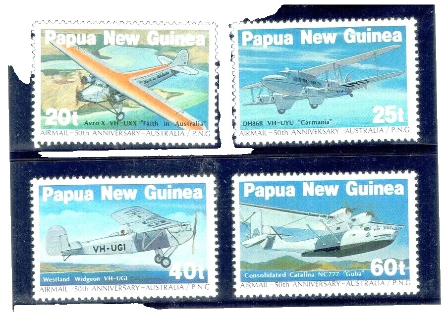 Mint Never Hinged/MNH Decimal Aviation Postal Stamps