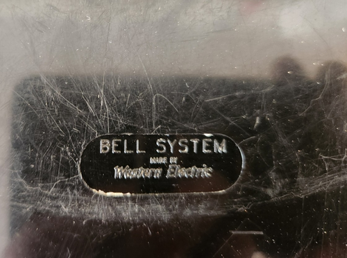 Black Vintage Rotary Wall Phone Dial Western Electric Bell System No Chips - Picture 3 of 14
