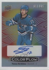 2024 Upper Deck Allure Color Flow Full Rainbow Thomas Bordeleau #CFA-TB Auto 0cv