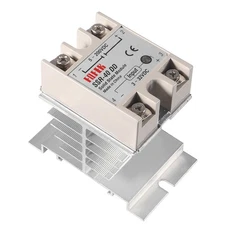 SSR-40DD Solid State Relay 40A DC to DC Input 3-32V Output 5-200V with Heat Sink