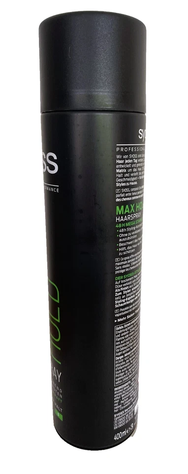 3x Syoss Haarspray Max Hold Haltegrad 5 (400 ml) 48H trocknet schnell - Bild 2 von 4