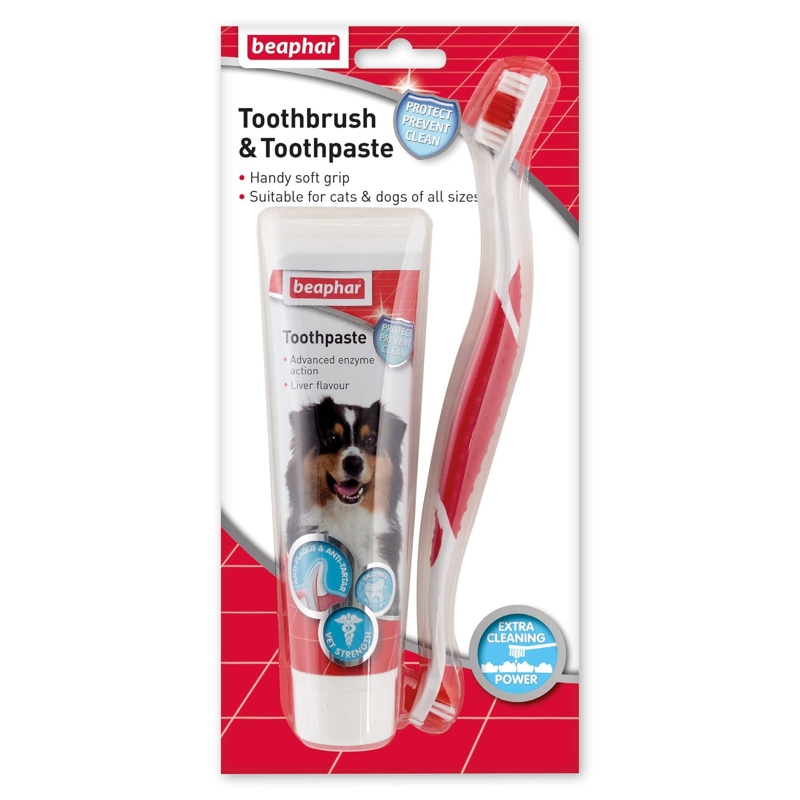 Beaphar Dental Kit - Toothbrush And Toothpaste For Dogs And Cats - 10135581 - Image 3
