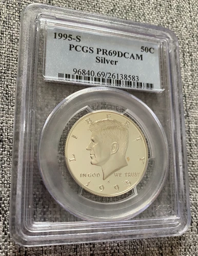 1995-S Silver 50C PCGS PR 69 DCAM Kennedy Half Dollar