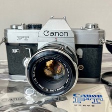 Canon FT QL SLR 35mm Film Camera w/ Canon Lens FL 50mm F1.8 From Japan