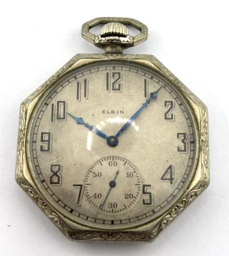 Elgin Antique Mechanical Pocket Watch 7J  12s  Gr.303  26379594  DOESN'T WORK