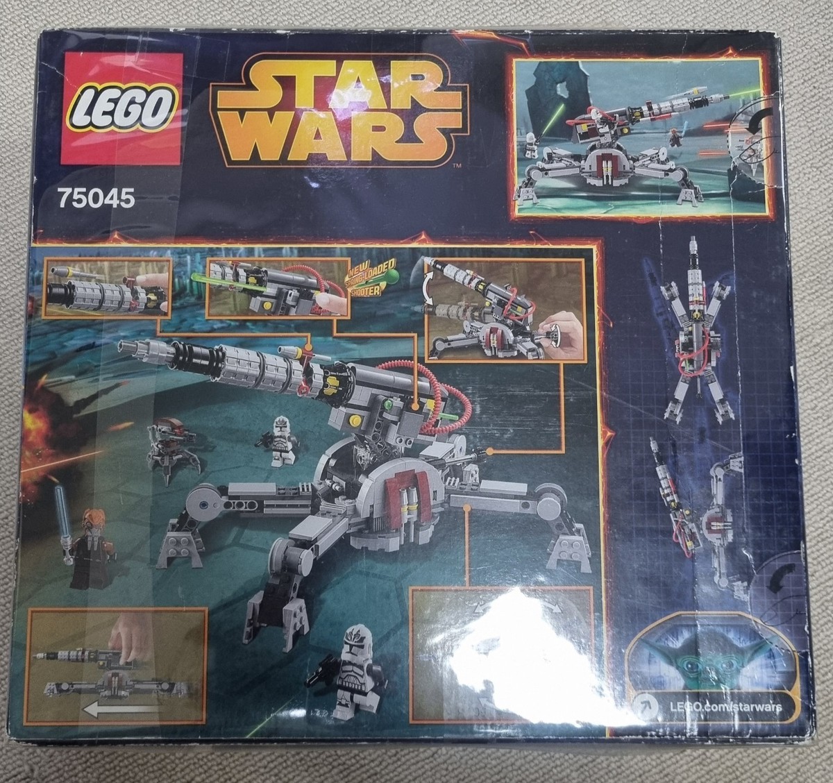 Lego Star Wars 75045 Republic AV-7 Retired Set New Free Gift Wrap