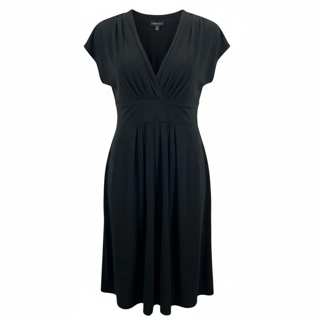 knee length dresses for ladies Wrap Dress In White/ Black Polka Dot By Cynthia Vincent  Baacal