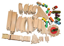 Thomas The Train Friends Wooden Trains Track 112 Track Pieces 14 Cars