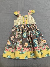 Eleanor Rose Meredith Dress Floral Paisley Geometric Girl's Size 6-7