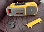 Vintage Sony Sports CFM-104 Yellow AM/FM Radio Cassette-Corder Boombox