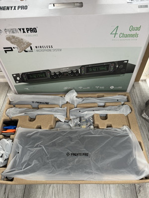 Phenyx Pro kabelloses Mikrofonsystem, 4-Kanal UHF (PTU-5000-4H)