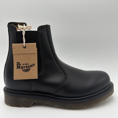 Dr. Martens Men's 2976 Felix Rub Off Chelsea Boots, Black, Size 4 (EU 45)