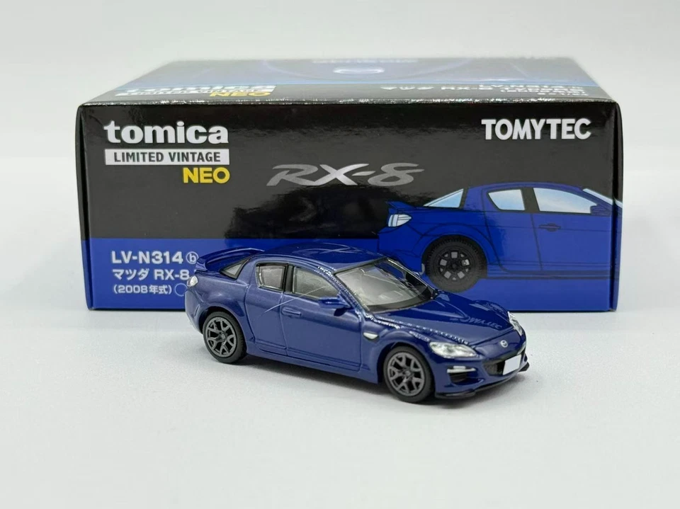 Tomica 限量复古 1/64 马自达 RX-8 TypeRS 2008 蓝色美国卖家现货 — 第 3/4 张图片