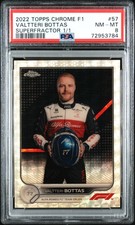 Marketplace image: 2022 Topps Chrome Formula 1 F1 VALTTERI BOTTAS SUPERFRACTOR 1/1  Portrait PSA 8