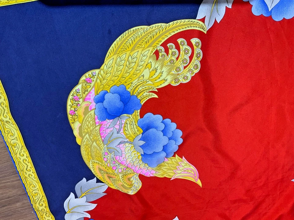 LEONARD Paris Multicolor Flores Estampado Seda H Enrollado Vintage Mujer Bufanda 34 Foto 2 de 4