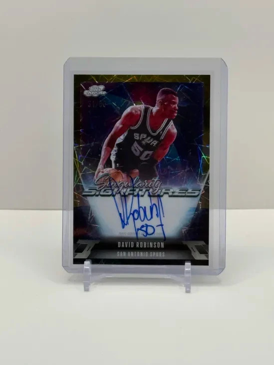 Topps Cosmic Chrome 2025-26 David Robinson #SS-DRO Gold /50 Auto