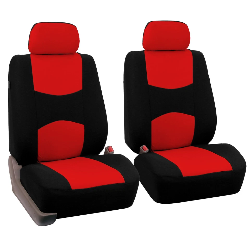 Fundas de asiento FH Group para coche SUV furgoneta camión con alfombrilla negro rojo Foto 2 de 4