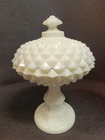 Vintage Westmoreland Milk Glass Candy Dish+Lid