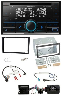 Kenwood CD 2DIN DAB USB Lenkrad Bluetooth Autoradio für Opel Corsa C Tigra Vectr
