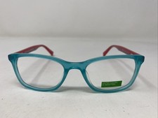 United Colors of Benetton BEKO2007 688 46-17-135 Teal/Red Eyeglasses Frame SN95