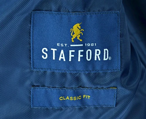 Stafford Quilted Vest Men's 2XL Blue Classic Fit Lined Full Zip Golf NWT image 8