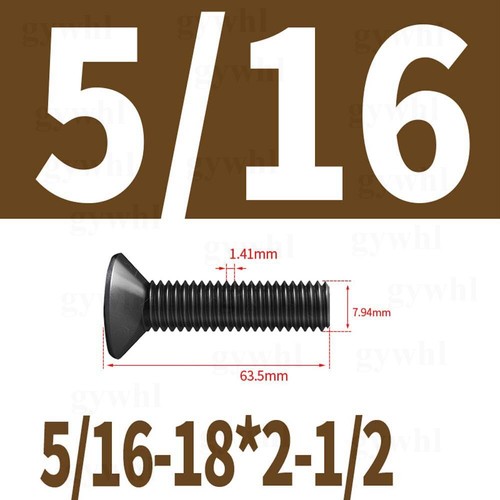 UNC BSW Black Socket Countersunk Screw Self Colour 10.9 High Tensile Allen Bolts - Picture 78 of 88