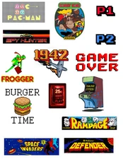 80's Arcade Games Stickers
