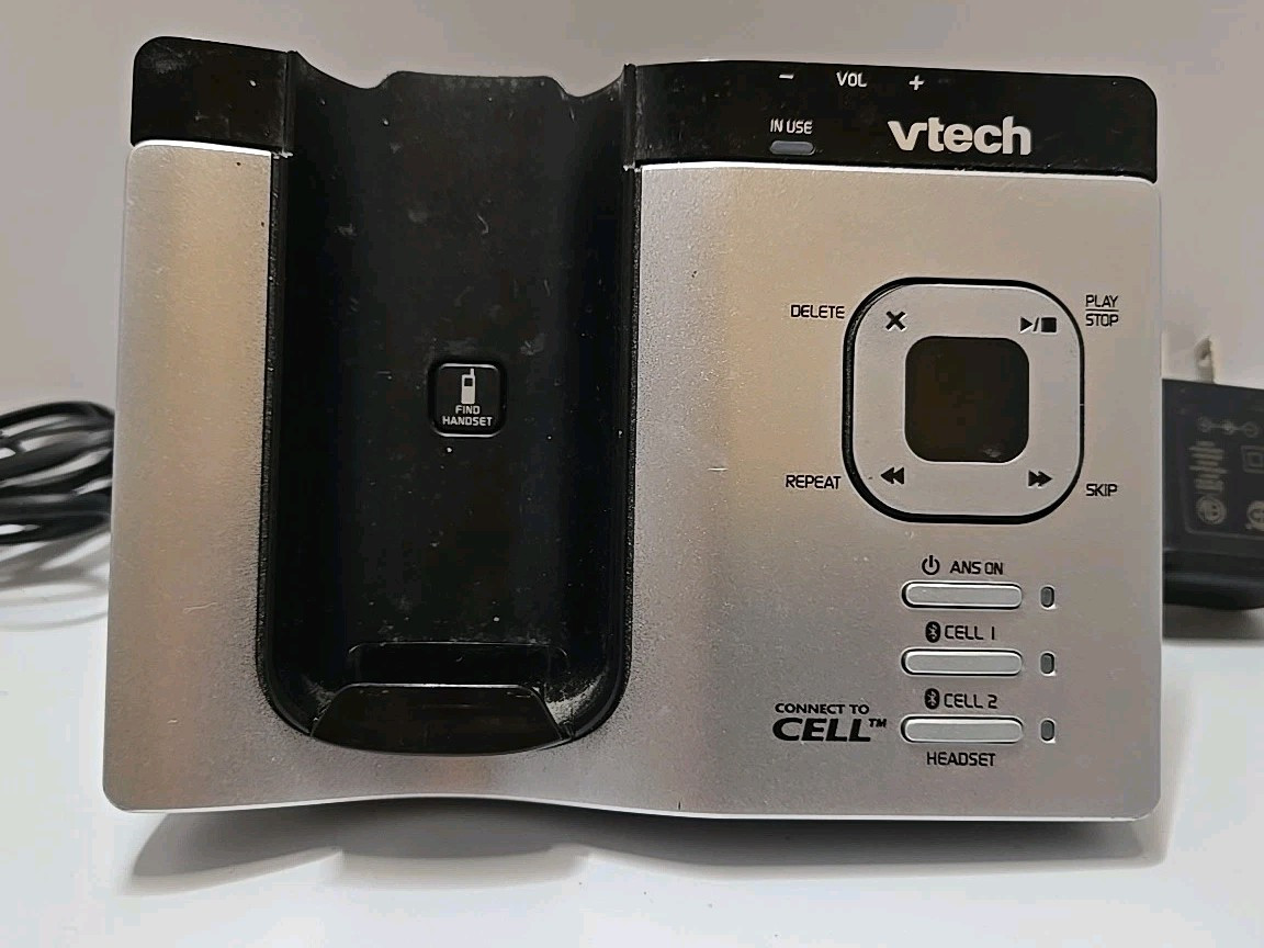 VTech DS6621-2 DECT 6.0 Expandable Cordless Phone BASE ONLY W/ Pwr Crd & Phone L