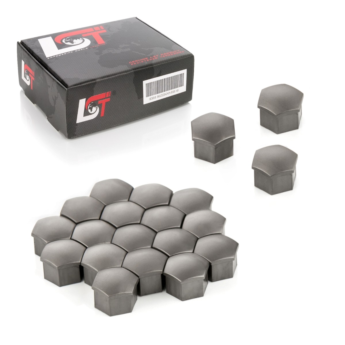 20X Wheel Nut Caps Gray 17 Mm For VW GOLF JETTA