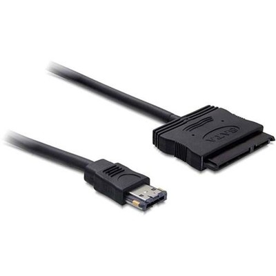 DeLock Power Over eSATA Kabel USB eSATAp 0,5m schwarz