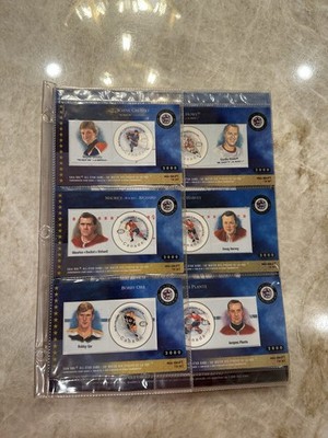 2000 Canada Post 50th NHL All Star Game Card Stamp Set Wayne Gretzky Gordie Howe