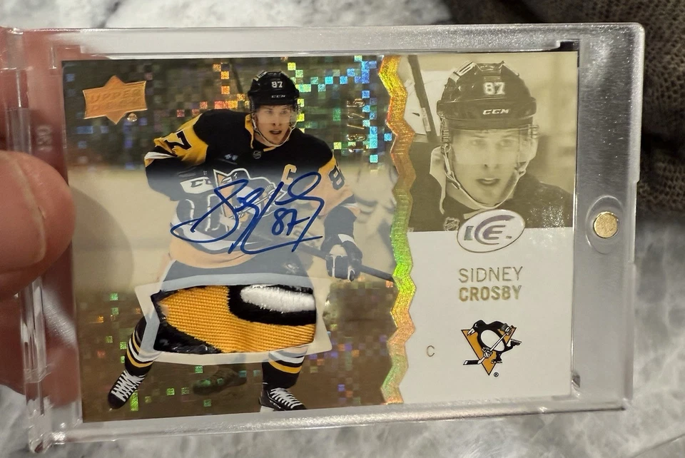 Parche de redención Sidney Crosby Upper Deck 2023/auto/25!! Parche Insane - RARO 🥅 Foto 3 de 4