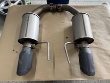 2015-2017 Ford Mustang Gt 5.0l Roush Axle Back Exhaust Mufflers Black Tips