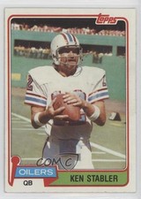 1981 Topps Ken Stabler #405 HOF 0c6
