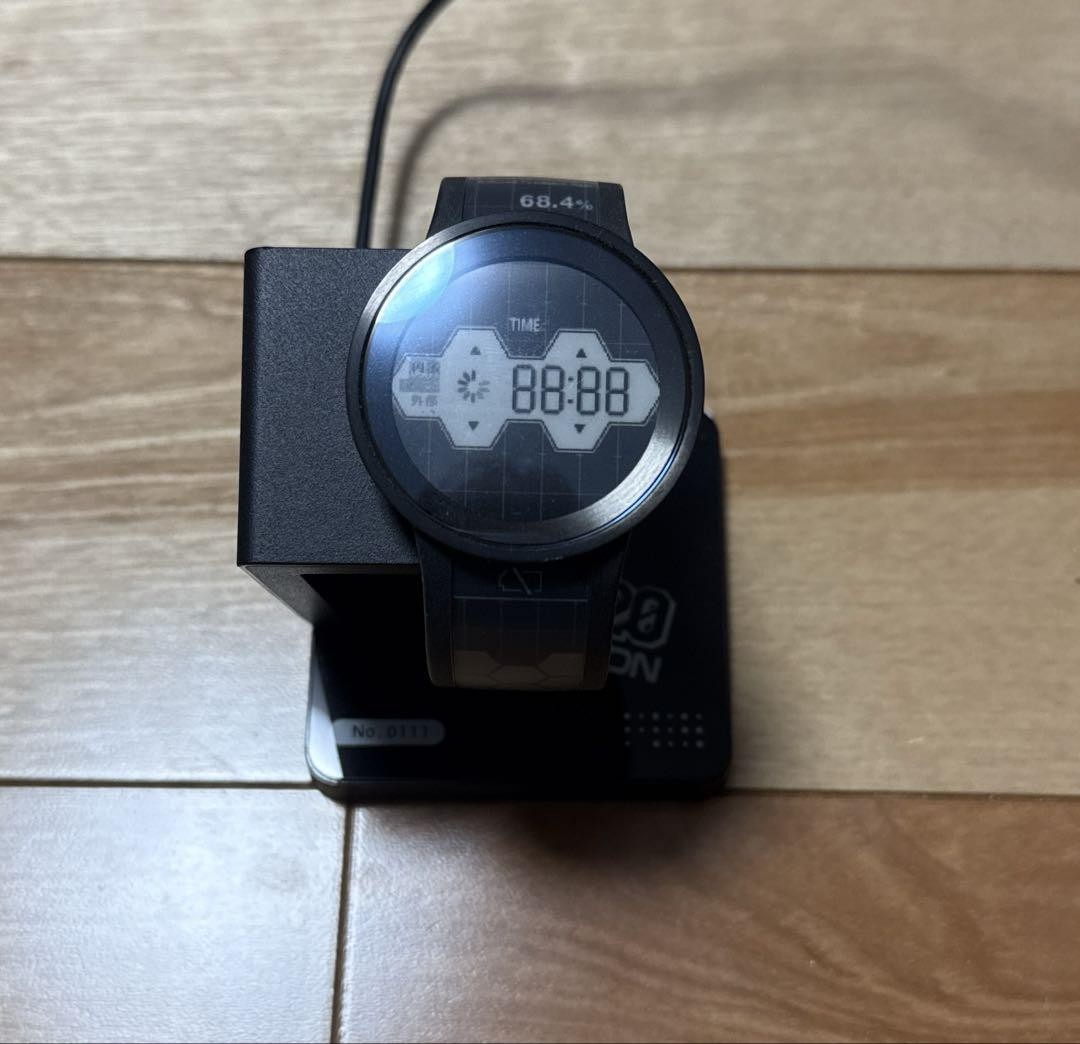 FES Watch U エヴァンゲリオンモデル No.111 デジタル腕時計 Sony FES Watch U Evangelion Digital Wristwatch E-Paper