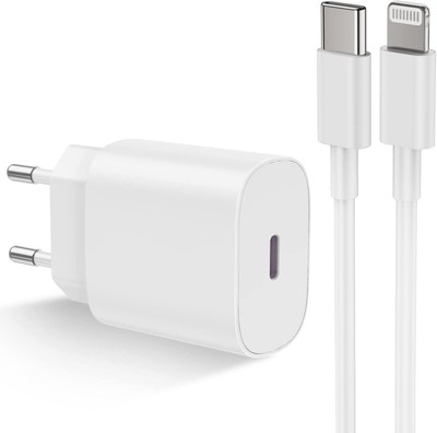 Schnell Ladegerät 18W USB-C Power Adapter mit Light-Datenladekabel 1M