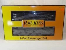 MTH O gauge PRR 4-car 60' Madison Passenger set 30-6964 w/ box
