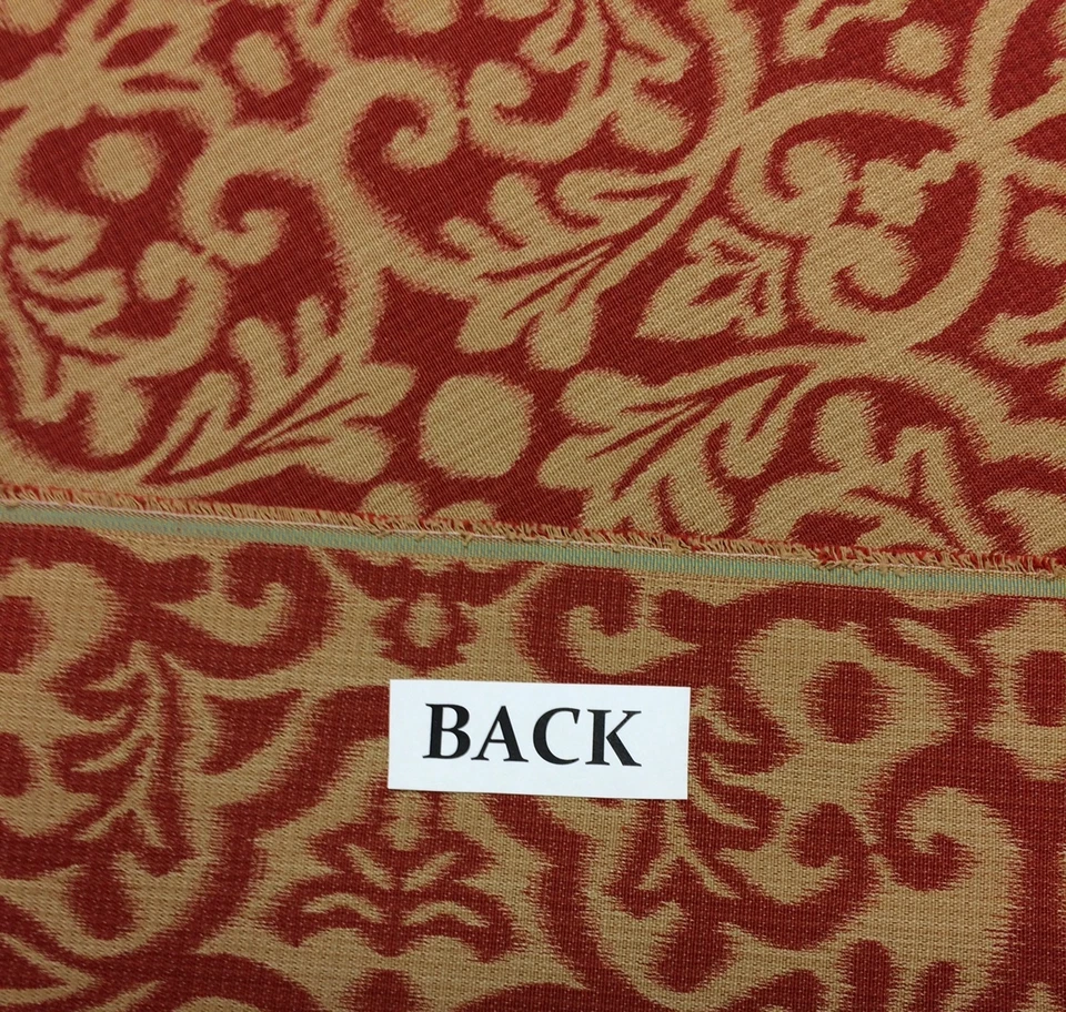 TELA DE TAPICERÍA WAVERLY SOUK'S ENTRY CARDAMOMO ROJO FLORAL IKAT POR YARDA 54"W Foto 4 de 4