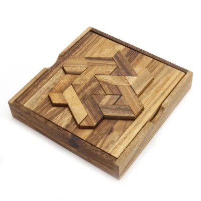 DILEMMATA Star Puzzle Box, Sternenpuzzle Legespiel Holz Puzzle Knobel IQ-Spiel