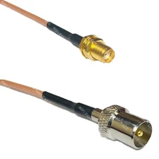 RG316 SMA FEMALE to DVB TV Pal Male RF Cable Rapid-SHIP LOT
