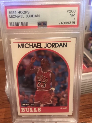 1989 Hoops Michael Jordan #200 PSA 7 Near Mint Nice Card