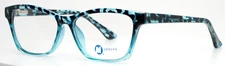 MODERN OPTICAL Culture Blue Womens Semi Cat Eye Eyeglasses 54-15-140 B:38