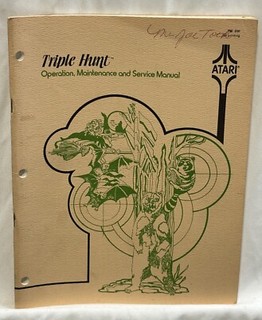 ORIGINAL-ATARI-TRIPLE HUNT-OPERATION, MAINTENANCE & SERVICE MANUAL