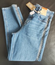 M&S Sparkle Embellished Mom Jeans UK 10 Reg