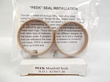 27057-30 OLD 1118-30 'PEEK' KNUCKLEHEAD FLATHEAD 1-9/16” ID INTAKE SEALS