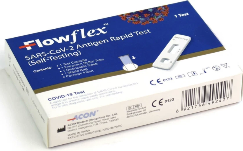 ACON Flowflex 10 x Antigen Rapid Lateral Flow Covid 19 Test Home Testing