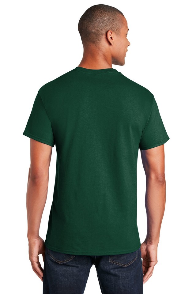 Gildan Ultra Cotton Pocket T-Shirt - 6 Oz Heavyweight Tee With Chest Pocket (Forest Green) - View #4