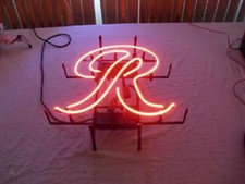 Rainier Logo 17"x14" Neon Sign Lamp Light Beer Bar Real Glass With Dimmer