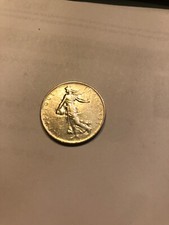 1964 French Nickel ONE FRANC 1Fr coin Signature "O. Roty"